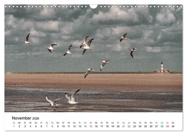 Produktbild: Lichtstimmungen in Sankt Peter-Ording (Wandkalender 2026 DIN A3 quer), CALVENDO Monatskalender