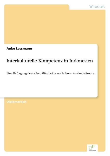 Produktbild: Interkulturelle Kompetenz in Indonesien