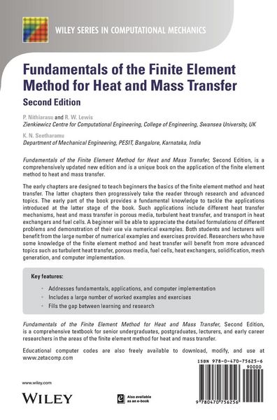 Produktbild: Fundamentals of the Finite Element Method for Heat and Mass Transfer