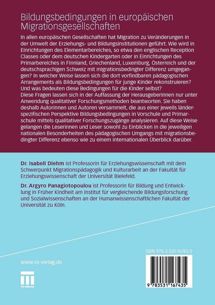 Produktbild: Bildungsbedingungen in europ&auml;ischen Migrationsgesellschaften