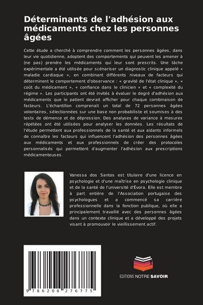 Produktbild: D&eacute;terminants de l'adh&eacute;sion aux m&eacute;dicaments chez les personnes &acirc;g&eacute;es
