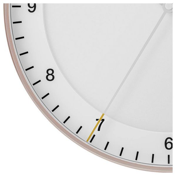 Produktbild: Braun 67110 Funk Wanduhr 330mm Pink, Wei&szlig;
