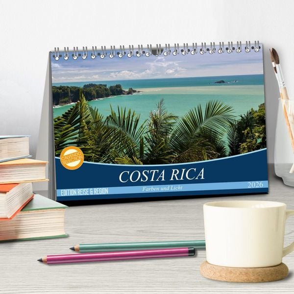 Produktbild: COSTA RICA Farben und Licht (Tischkalender 2026 DIN A5 quer), CALVENDO Monatskalender