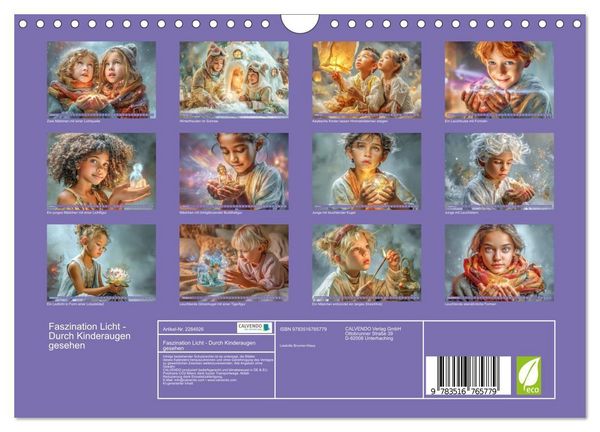 Produktbild: Faszination Licht - Durch Kinderaugen gesehen (Wandkalender 2027 DIN A4 quer), CALVENDO Monatskalender