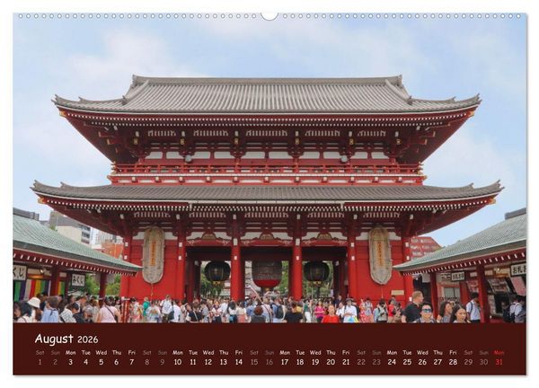 Produktbild: Japan - modern and traditional (High Quality Premium Wall Calendar 2026 DIN A2 landscape),CALVENDO 12 Month Wall Calendar