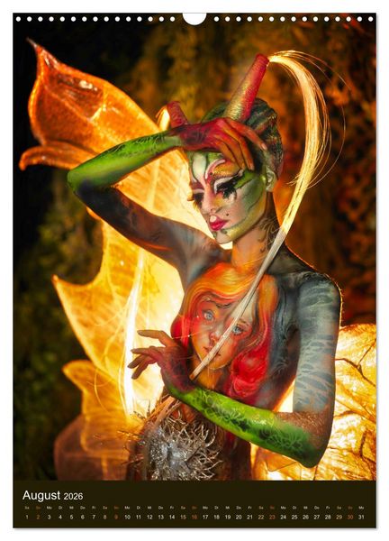 Produktbild: Bodypainting Adventures (Wandkalender 2026 DIN A3 hoch), CALVENDO Monatskalender