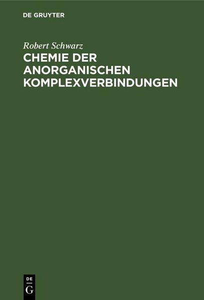 Produktbild: Chemie der anorganischen Komplexverbindungen