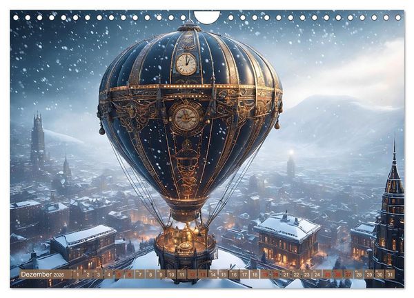 Produktbild: Steampunk Maschinenwelt (Wandkalender 2026 DIN A4 quer), CALVENDO Monatskalender