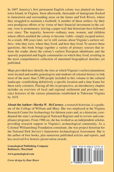 Produktbild: Virginia Immigrants and Adventurers, 1607-1635