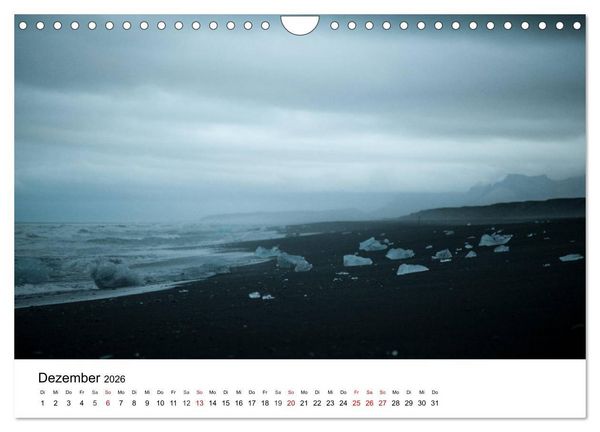 Produktbild: Island - rauhe Sch&ouml;nheit zum Verlieben (Wandkalender 2026 DIN A4 quer), CALVENDO Monatskalender