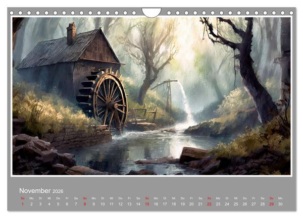 Produktbild: Landschaften im Jahreskreis (Wandkalender 2026 DIN A4 quer), CALVENDO Monatskalender