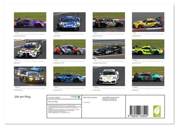 Produktbild: 24h am Ring (Wandkalender 2026 DIN A4 quer), CALVENDO Monatskalender