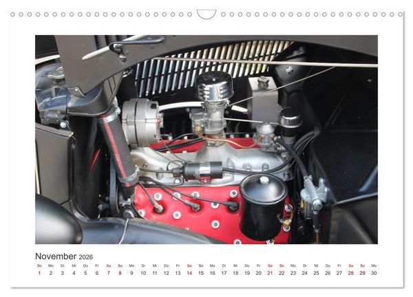 Produktbild: Ford Flathead V8 Motoren (Wandkalender 2026 DIN A3 quer), CALVENDO Monatskalender