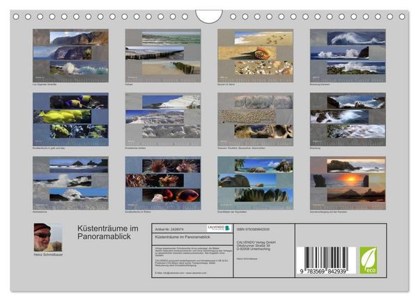 Produktbild: K&uuml;stentr&auml;ume im Panoramablick (Wandkalender 2027 DIN A4 quer), CALVENDO Monatskalender