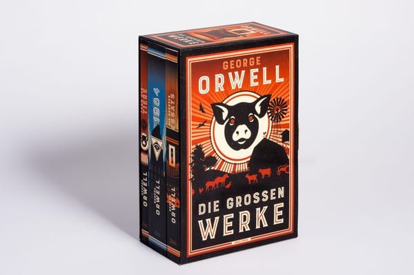 George Orwell, Die großen Werke. Farm der Tiere, 1984, Die großen Essays. Im Schuber
