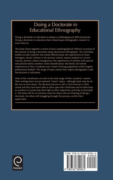 Produktbild: Doing a Doctorate in Educational Ethnography
