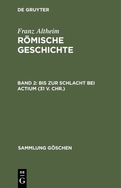 Produktbild: Bis zur Schlacht bei Actium (31 v. Chr.)