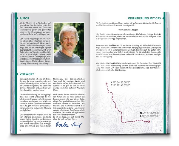 Produktbild: KOMPASS Wanderf&uuml;hrer AlpeAdriaTrail, Vom Gro&szlig;glockner nach Triest, 33 Etappen mit Extra-Tourenkarte