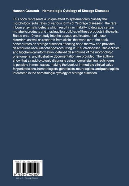 Produktbild: Hematologic Cytology of Storage Diseases
