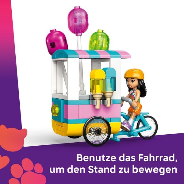 Produktbild: LEGO Friends 42692 Eis- und Luftballonstand, Spielzeug mit Fahrrad