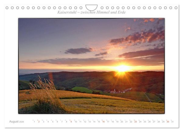 Produktbild: Kaiserstuhl zwischen Himmel und Erde (Wandkalender 2026 DIN A4 quer), CALVENDO Monatskalender