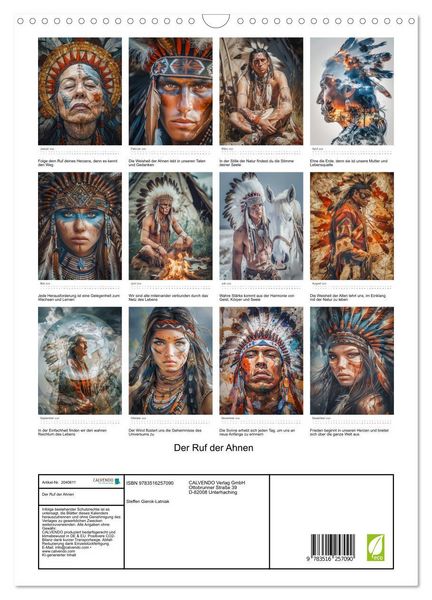 Produktbild: Der Ruf der Ahnen (Wandkalender 2026 DIN A3 hoch), CALVENDO Monatskalender