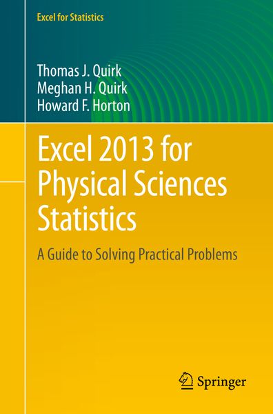 Produktbild: Excel 2013 for Physical Sciences Statistics