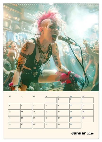 Produktbild: Punkerg&ouml;ren - In Aktion (Wandkalender 2026 DIN A2 hoch), CALVENDO Monatskalender