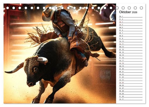 Produktbild: Westernreiten - Jahreszeiten im Sattel (Tischkalender 2026 DIN A5 quer), CALVENDO Monatskalender