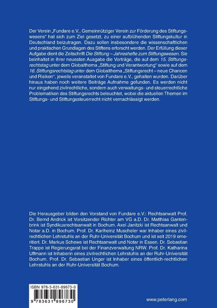 Produktbild: Die Stiftung