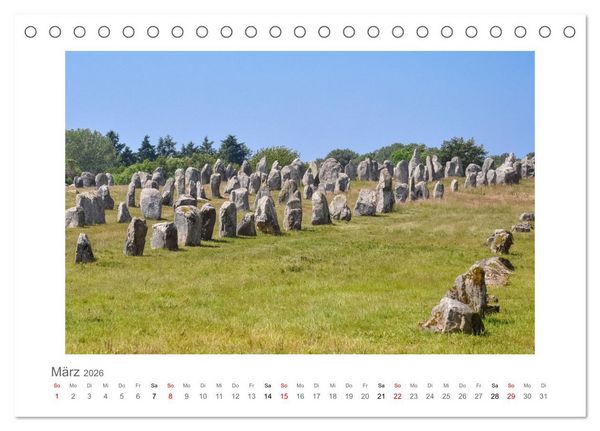 Produktbild: Bretagne - unterwegs mit Julia Hahn (Tischkalender 2026 DIN A5 quer), CALVENDO Monatskalender