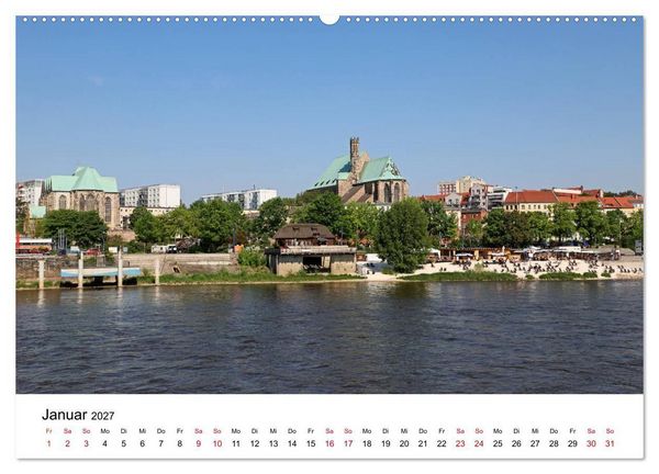 Produktbild: Magdeburg &ndash; meine Stadt (hochwertiger Premium Wandkalender 2027 DIN A2 quer), Kunstdruck in Hochglanz