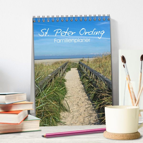 Produktbild: St. Peter Ording Familienplaner (Tischkalender 2026 DIN A5 hoch), CALVENDO Monatskalender