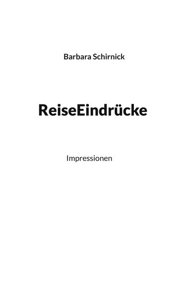 Produktbild: ReiseEindr&uuml;cke