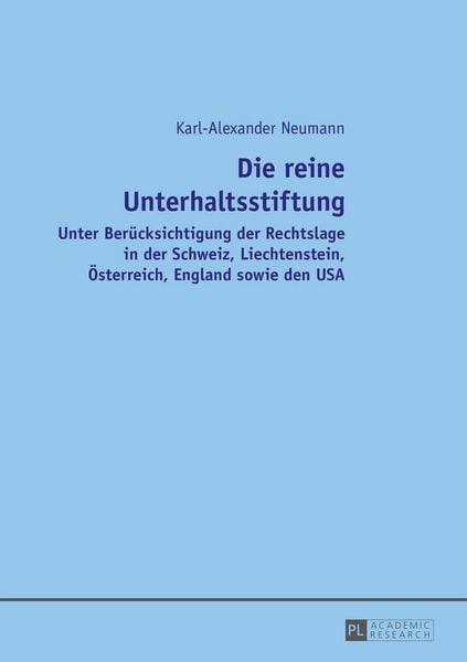 Produktbild: Die reine Unterhaltsstiftung