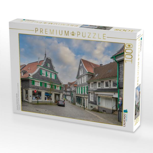 Produktbild: CALVENDO Puzzle Schwelmer Stra&szlig;e Ecke Wallstra&szlig;e | 1000 Teile Lege-Gr&ouml;&szlig;e 64x48cm Foto-Puzzle f&uuml;r gl&uuml;ckliche Stunden