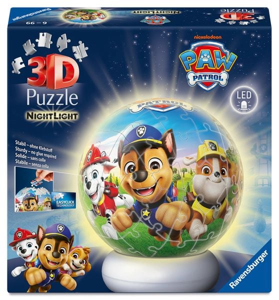 3D Puzzle-Ball Nachtlicht Paw Patrol