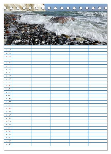 Produktbild: Meer Zeit f&uuml;r uns! (Tischkalender 2026 DIN A5 hoch), CALVENDO Monatskalender
