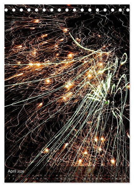 Produktbild: FEUERWERK - Lichtspiele (Tischkalender 2026 DIN A5 hoch), CALVENDO Monatskalender