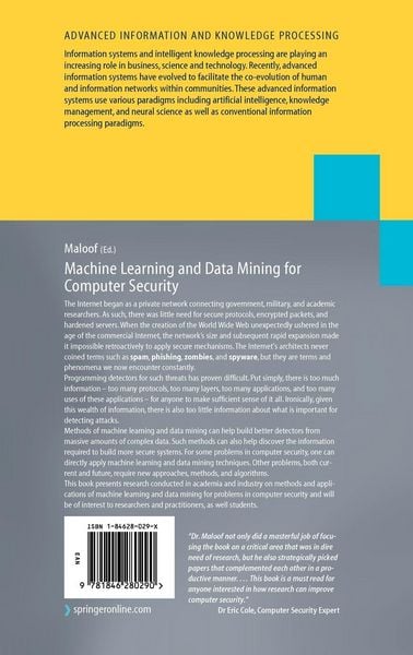 Produktbild: Machine Learning and Data Mining for Computer Security