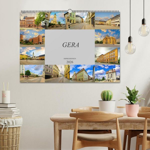 Produktbild: Gera Impressionen (Wandkalender 2026 DIN A2 quer), CALVENDO Monatskalender