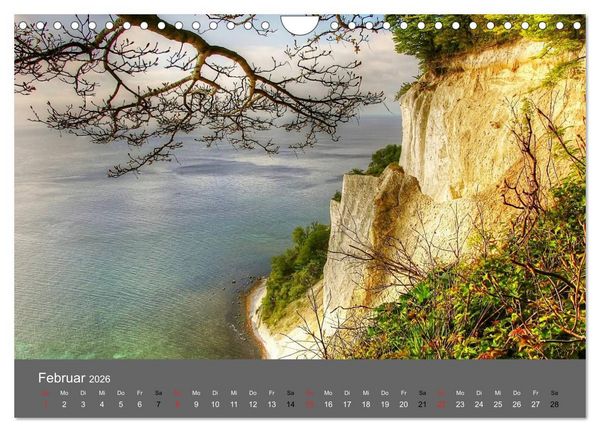 Produktbild: Naturwunder M&ouml;ns Klinten (Wandkalender 2026 DIN A4 quer), CALVENDO Monatskalender