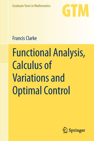 Produktbild: Functional Analysis, Calculus of Variations and Optimal Control