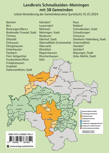 Produktbild: Wappen, Flaggen und Siegel LANDKREIS SCHMALKALDEN-MEININGEN - Ein Lexikon - Ausgabe 2025