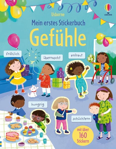 Mein erstes Stickerbuch: Gefühle, Taschenbuch von Holly Bathie, Usborne, 978-1-03-570030-1