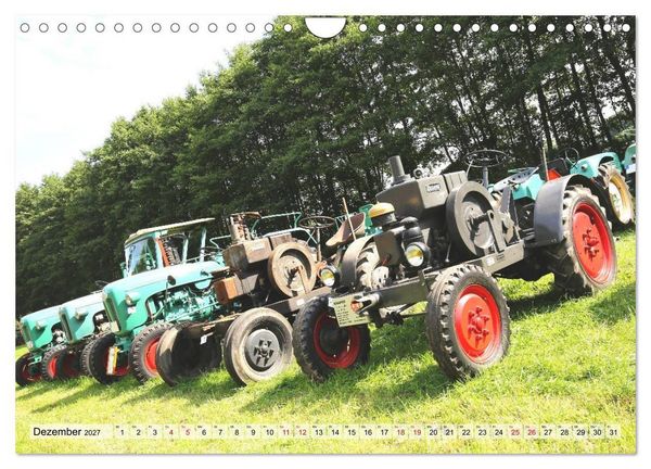 Produktbild: Historische Landmaschinen und Traktoren (Wandkalender 2027 DIN A4 quer), CALVENDO Monatskalender