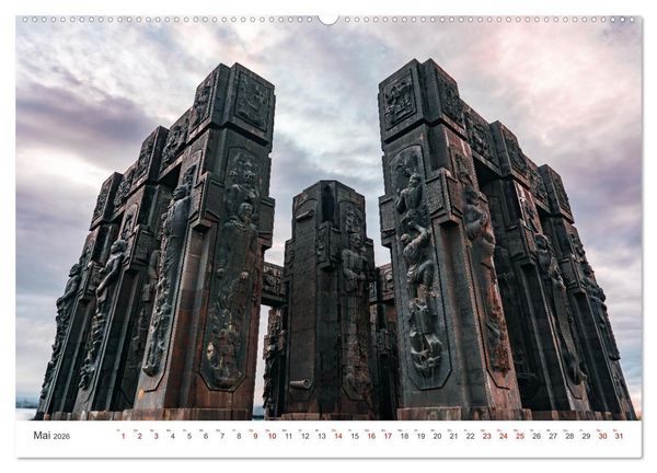 Produktbild: Georgien - Neuzeit-Chroniken (Wandkalender 2026 DIN A2 quer), CALVENDO Monatskalender