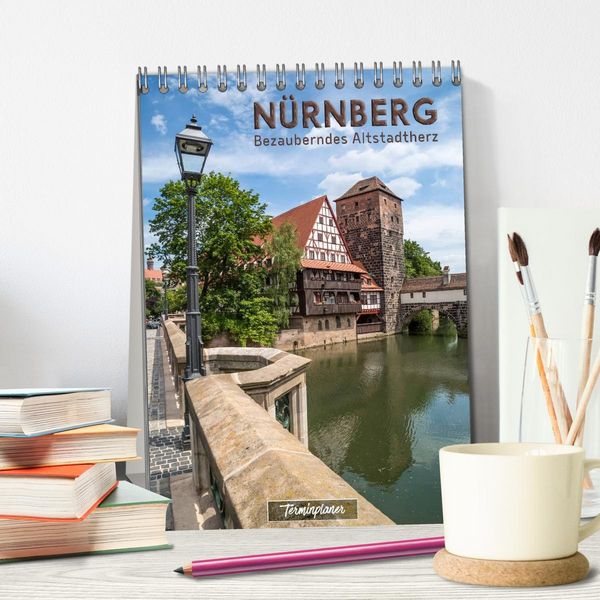 Produktbild: N&Uuml;RNBERG Bezauberndes Altstadtherz / Terminplaner (Tischkalender 2026 DIN A5 hoch), CALVENDO Monatskalender