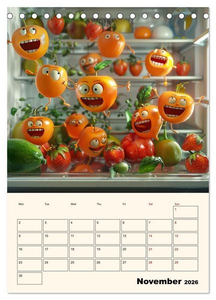 Produktbild: The Light ist still on in the Fridge (Desk Calendar 2026 DIN A5 portrait), CALVENDO 12 Month DeskCalendar