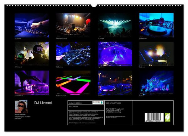 Produktbild: DJ Liveact (hochwertiger Premium Wandkalender 2026 DIN A2 quer), Kunstdruck in Hochglanz